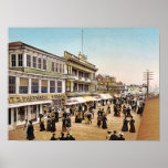 Boardwalk at Atlantic City, 1900 posters