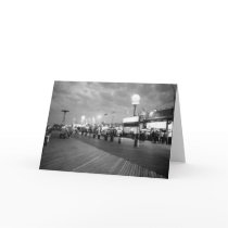 Boardwalk at Night Blank Greeting Card