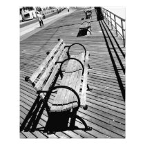 'Boardwalk Benches' Photographic Print