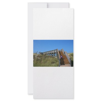 Boardwalk, Florida, Cape San Bur beach picture Rack Cards by SusansZooCrew