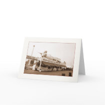 Boardwalk Food Stand Blank Greeting Card
