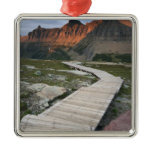 Boardwalk in Waterton Glacier International Christmas Tree Ornament