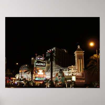 Boardwalk Las Vegas Poster Print by urbanphotos