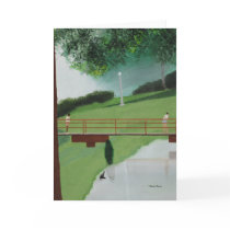 Boardwalk scene card