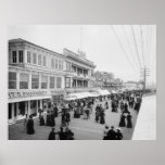 Boardwalk towards Steel Pier Poster