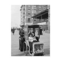 Boardwalk Transport: 1905 Postcard