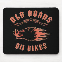 Boars on Bikes Mouse Pads