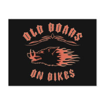 Boars on Bikes Post Card