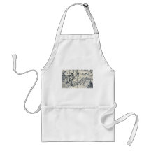 Boars running near the trees by Tachibana,Morikuni Aprons