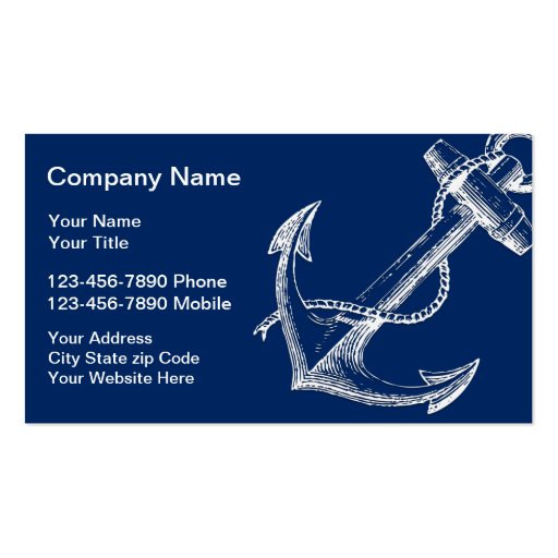 Boat Anchor Business Cards Zazzle