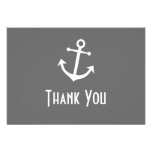 Boat Anchor Thank You Note Cards (Gray)