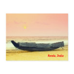 boat, kerala, india, sunset, beach, beached,