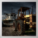 Boat And Tractor posters