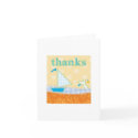 Boat and Whale Thank You Card card