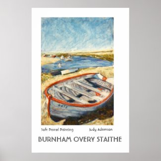 Boat at Burnham Overy Staithe Print or Poster print