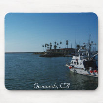 Boat at Oceanside, CA mousepads