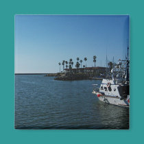 Boat at Oceanside Harbor -CA magnets