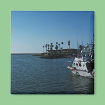 Boat at Oceanside Harbor -CA magnets