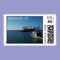 boat at Oceanside, Oceanside, CA stamps