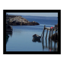 Boat at Peggy's Cove, Nova Scotia CA posters