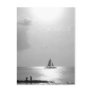 Boat at sunset post cards