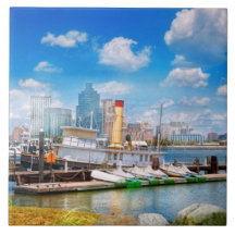 Boat - Balitimore, MD - Steam tug Baltimore 1906 Tile