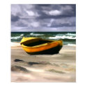 Boat before Ocean Storm posters