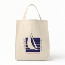Boat Blue Square_UpDown Wellington bag