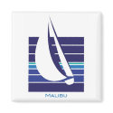 Boat Blues Square_Malibu magnet by FUNauticals Boat Blues Square_Malibu magnet