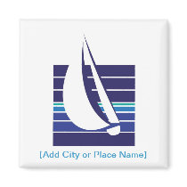 Boat Blues Square_Namedrop magnet