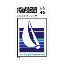 Boat Blues Square_template postage postage