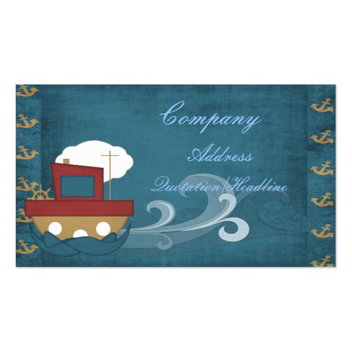 boat business card (front side)