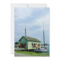 Boat By Oyster Shack Personalized Invites