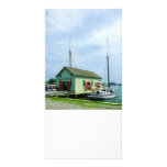 Boat By Oyster Shack Photo Greeting Card
