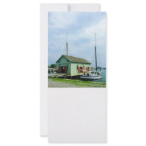 Boat By Oyster Shack Custom Rack Cards