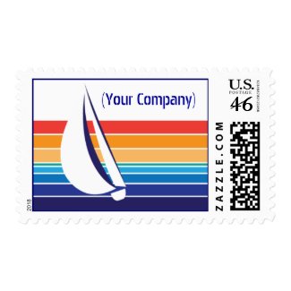 Boat Colour Square_Office Package Postage stamp