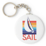 Boat Color Square_Sail keychain