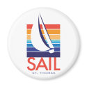 Boat Color Square_SAIL St. Thomas magnet by FUNauticals Boat Color Square_SAIL St. Thomas magnet