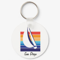 Boat Color Square_San Diego keychain
