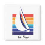 Boat Color Square_San Diego magnet