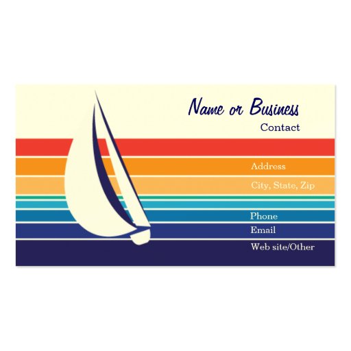 Boat Color Square_Template Business Card (front side)
