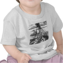 BOAT ENGRAVING #2 T-SHIRT