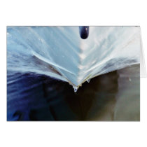 Boat Front Breaking Water Greeting Card
