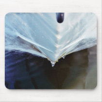 Boat Front Breaking Water Mousepad