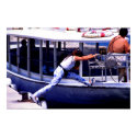 Boat girl, Ibiza, Spain posters by drjwtaylor Boat girl, Ibiza, Spain posters