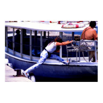Boat girl, Ibiza, Spain posters by drjwtaylor Boat girl, Ibiza, Spain posters