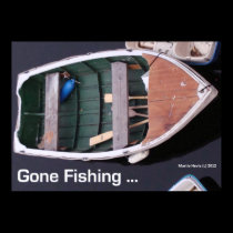 Boat - Gone Fishing - Poster posters