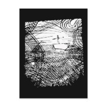 Boat in a Storm II postcards