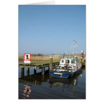 Boat in Lake in Friesland (Frisia) Photo Card by hollandshop Boat in Lake in Friesland (Frisia) Photo Card