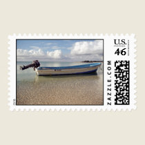 Boat in Paradise Stamp stamps